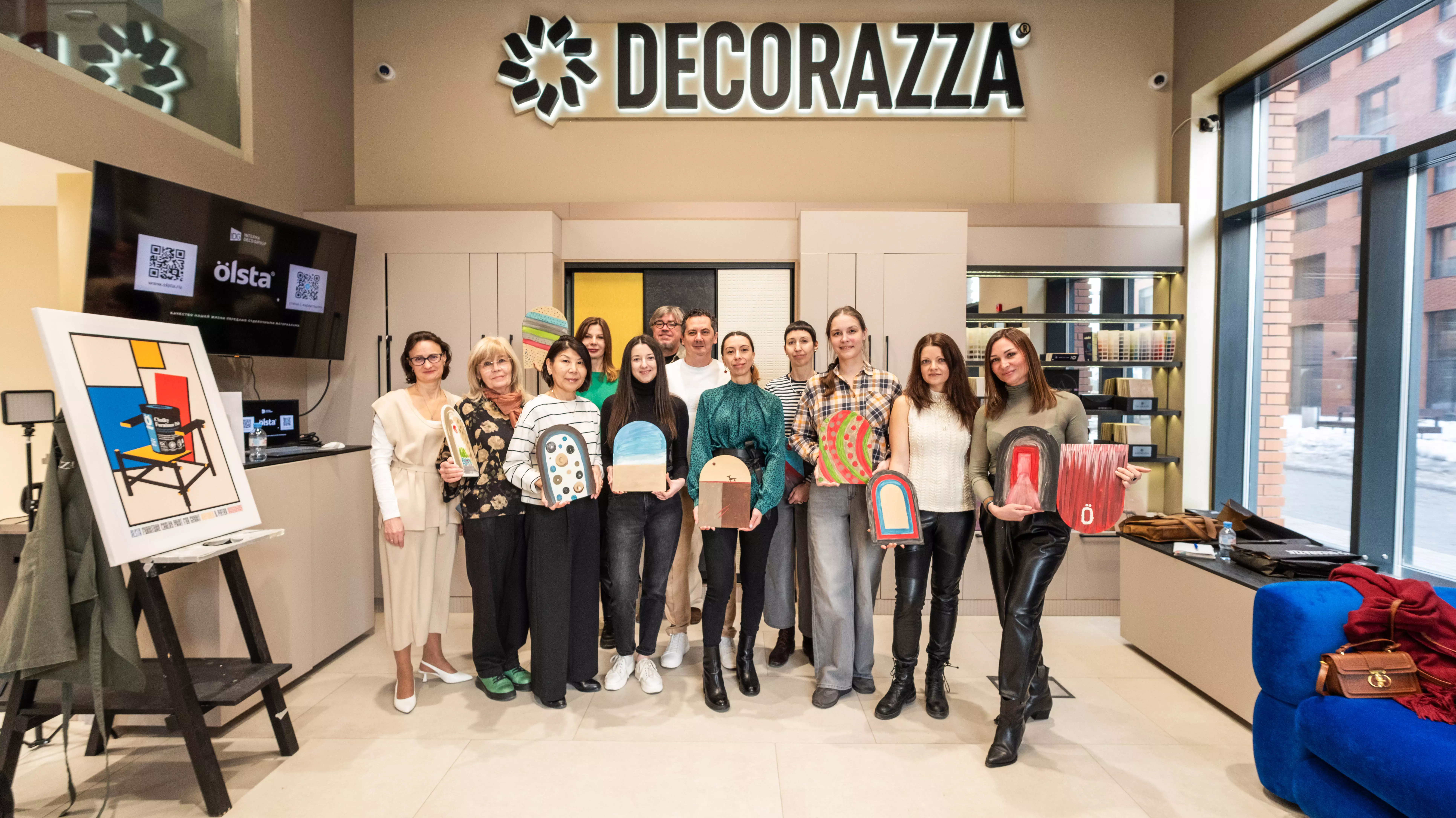 Эксперты IDG провели лекцию и мастер-класс по краскам Olsta в салоне Decorazza (ЖК "Зиларт")