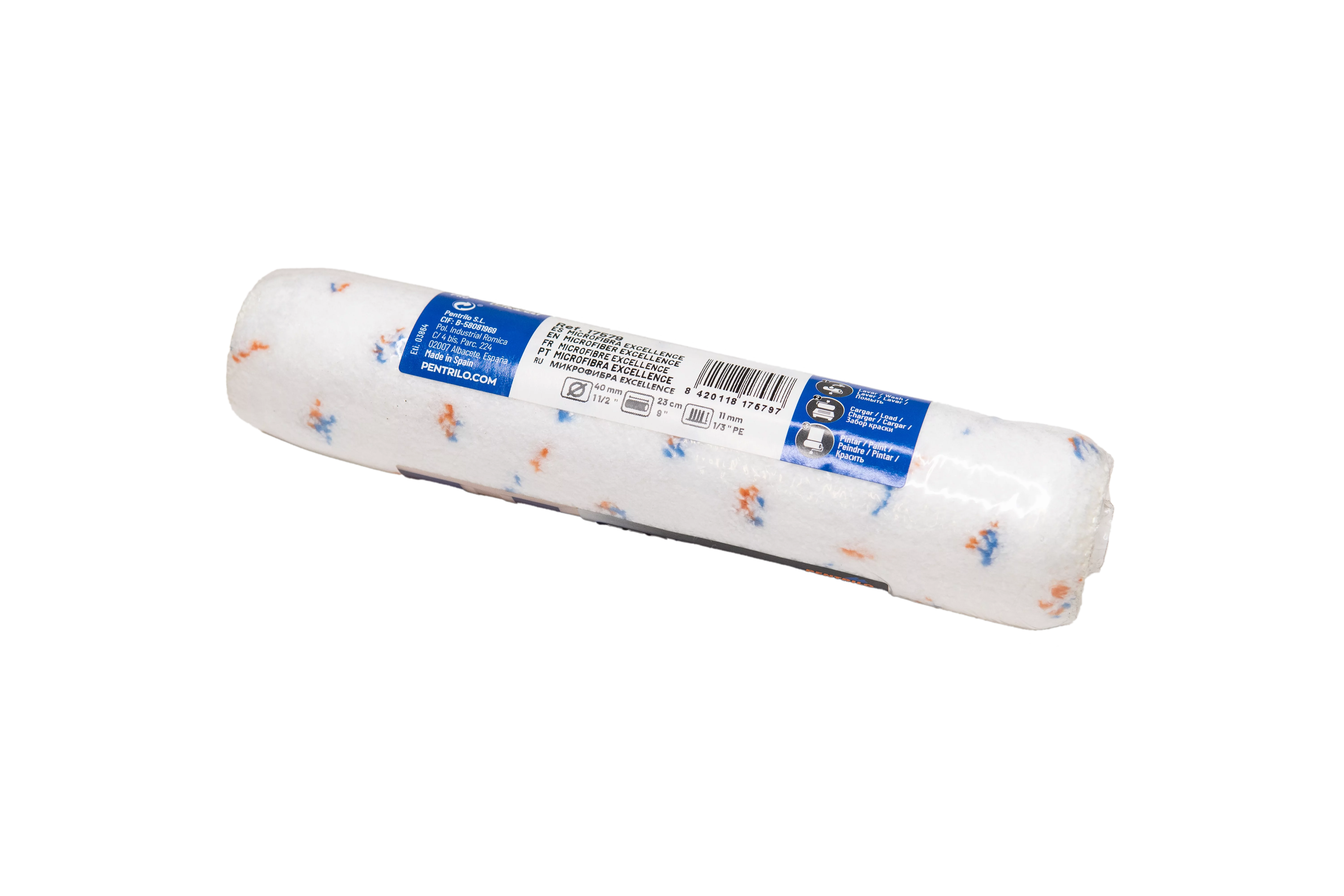 Decorazza - Валик PENTRILO Microfiber, Ecoblock, тонкий слой для стен и потолков - 2
