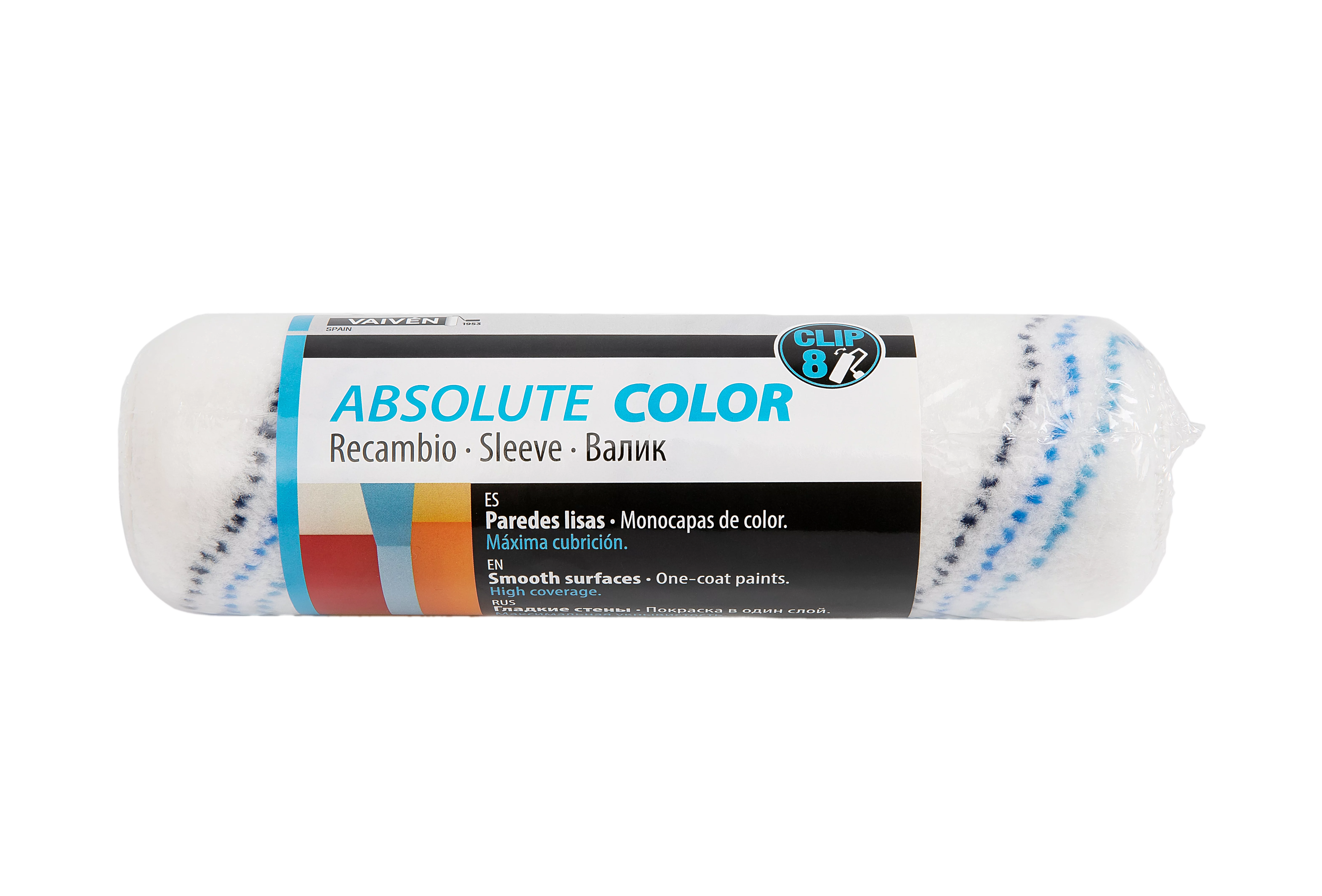 Валик VAIVEN Absolute Color, покраска в один слой для стен и потолков