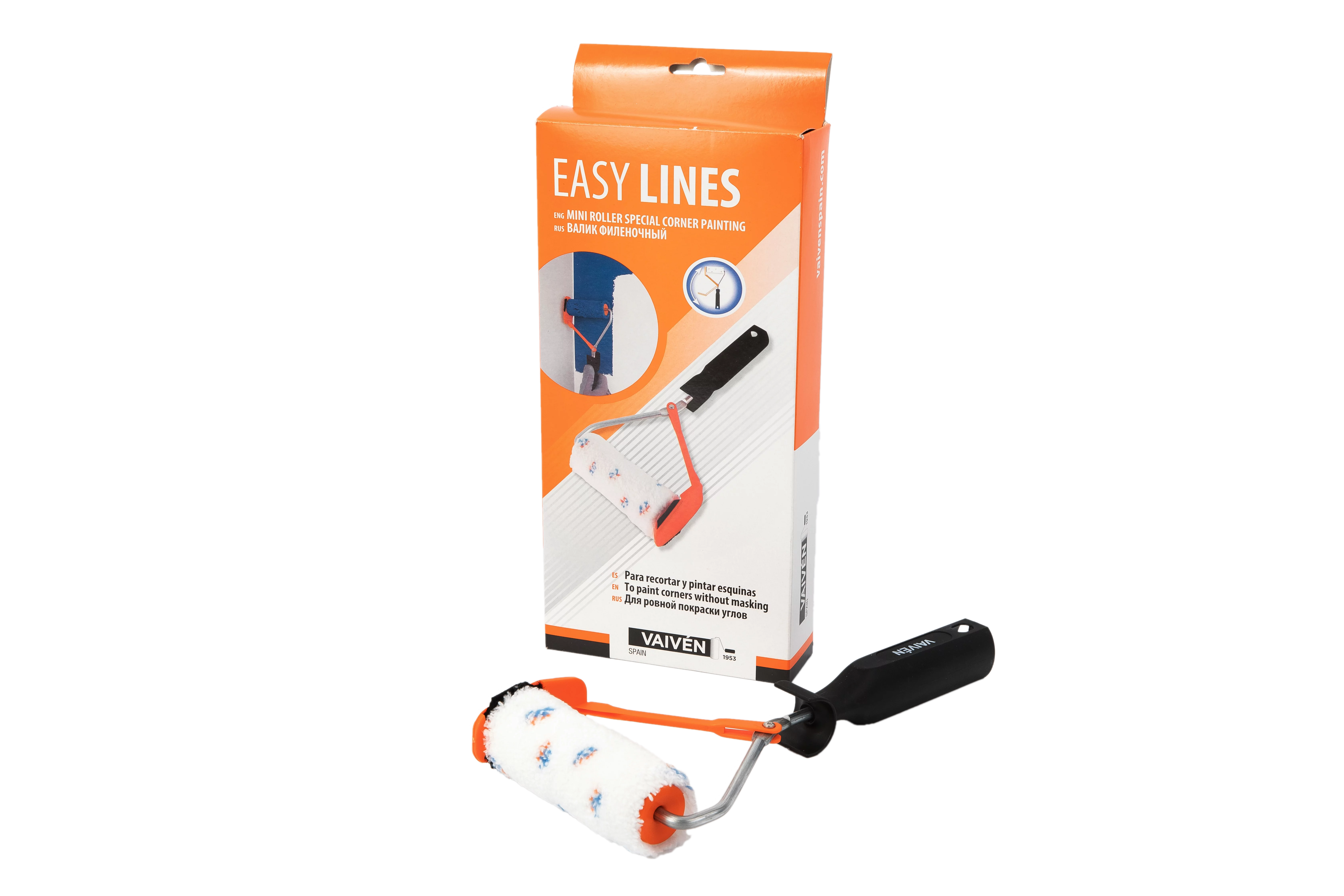 Decorazza - Валик VAIVEN Easylines (в сборе), покраска стыков и углов для малярных работ - 2