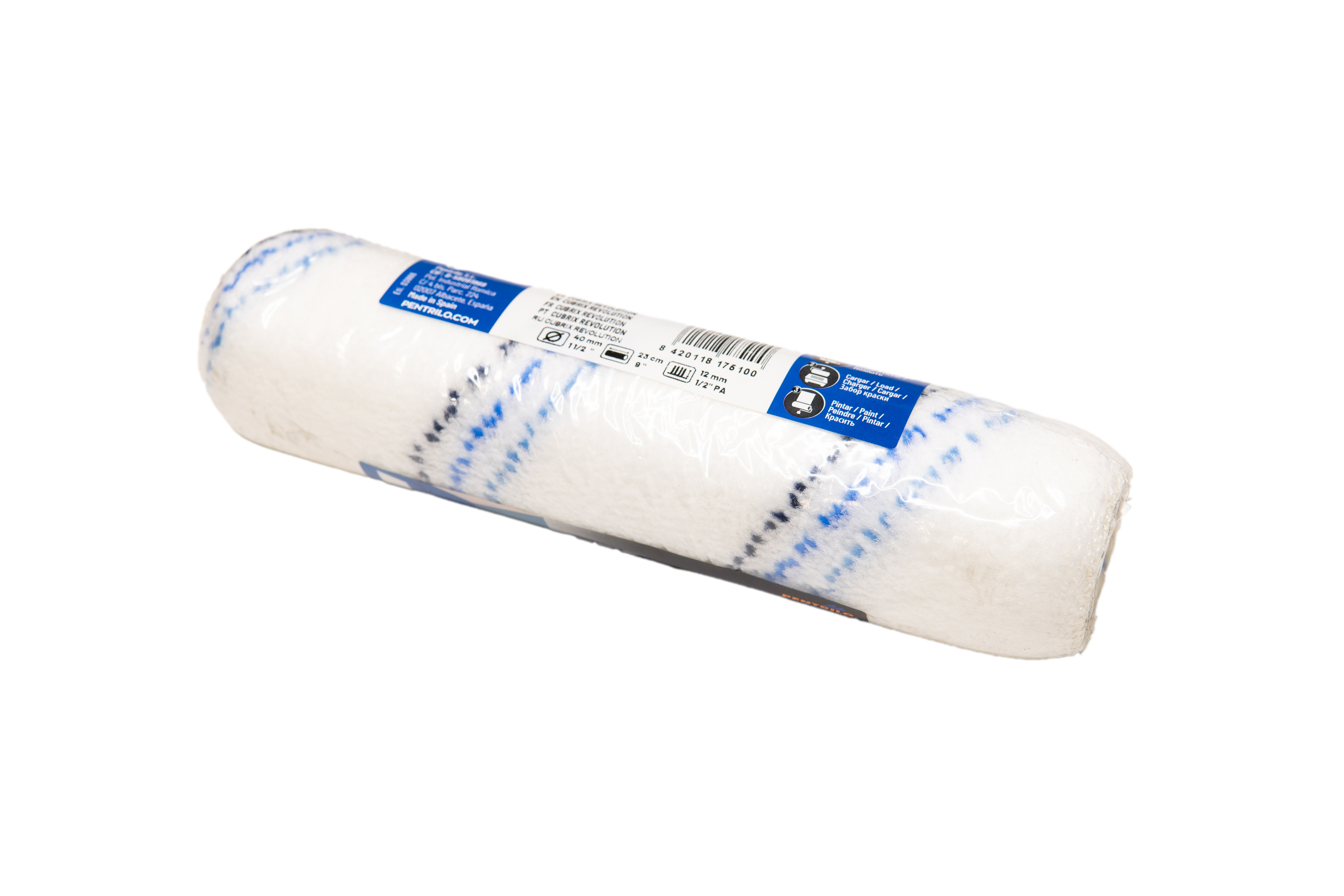 Decorazza - Валик PENTRILO Cubrix Revolution, Ecoblock, скрученный полиамид, покраска в один слой для стен и потолков - 2